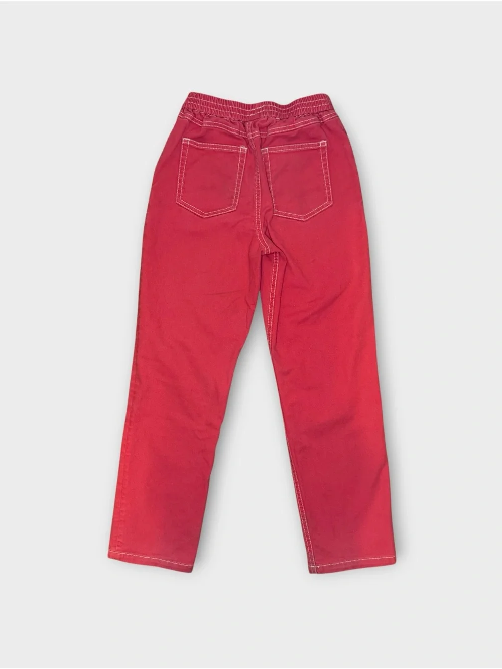 Mini Boden Brick Red Straight Leg Pants